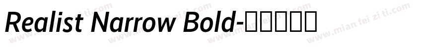 Realist Narrow Bold字体转换